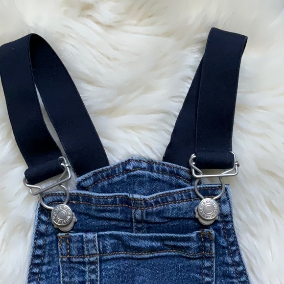 7 for all mankind jean bib overalls with elastic straps. 18m. - Picture 3 of 10